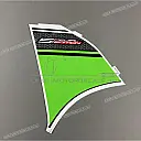 Sticker voor kuipdeel, linkerkant