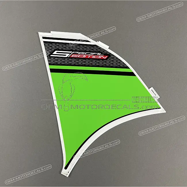 Kawasaki Ninja 300 Vordere Verkleidung Aufkleber Linke Seite OEM 560692701 Original Fabrikations-Vinyl-Muster Aufkleber für Verkleidung