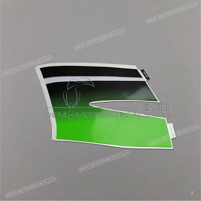 Autocollant Kawasaki Ninja ZX-6R pour flanc de carénage, côté gauche, partie inférieure, OEM 56069-7631, graphique d'origine