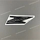 Kawasaki Z800 Adesivo Convogliatore Radiatore Lato Sinistro OEM 560697734