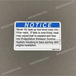 Caution label