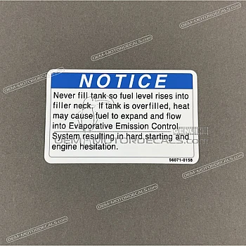 Caution label