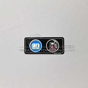 Caution label, Unleaded fuel