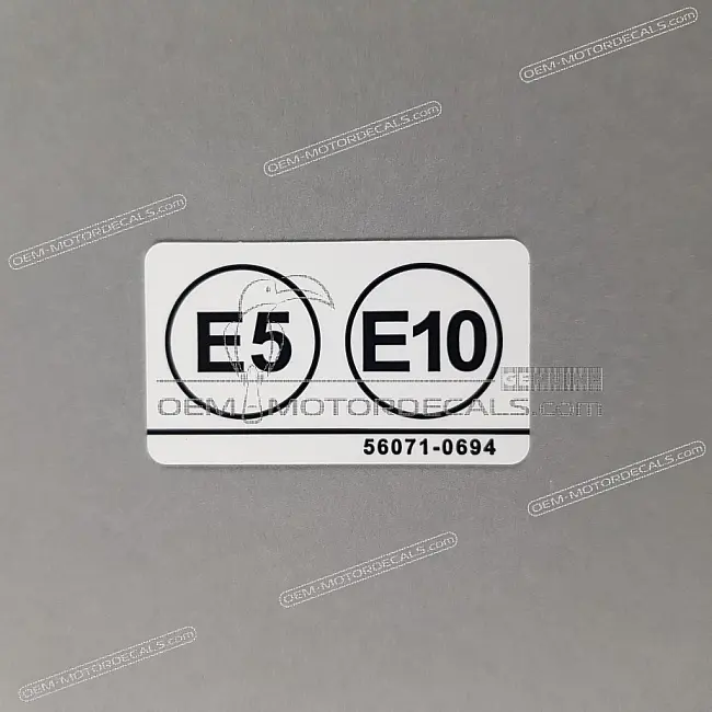 Kawasaki Z900 Fuel Tank FUEL E5/E1 Warning Label OEM 560710694