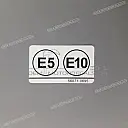 Tankaufkleber WARNHINWEIS KRAFTSTOFF E5/E1