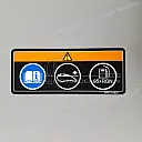 Autocollant d'avertissement HIGH-OCTAN pour réservoir de carburant