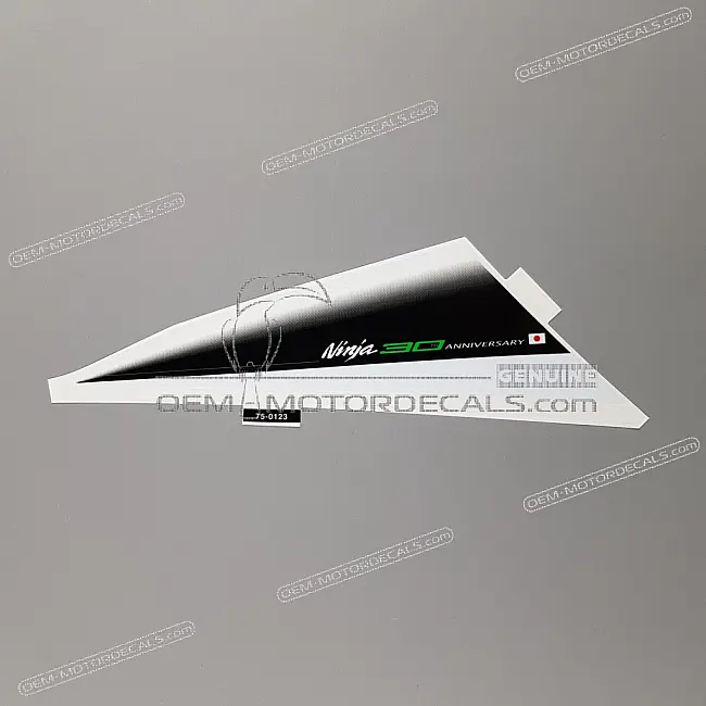 Autocollant de carénage supérieur Kawasaki Ninja ZX-6R, côté gauche, OEM 560750123