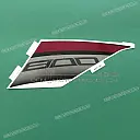 Shroud pattern, left side