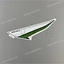 Tank cover pattern, right side upper