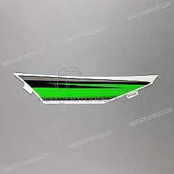 Front cowling decal, left side
