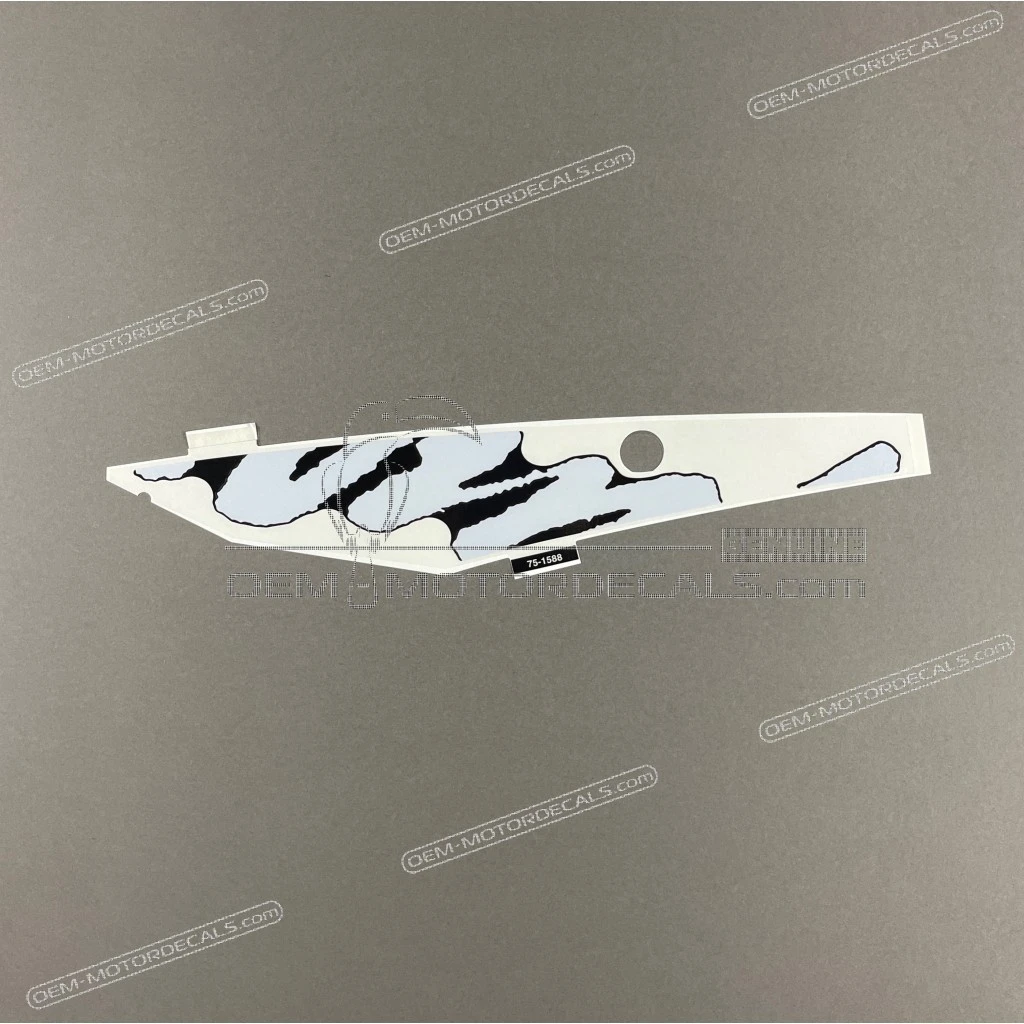 Naklejka na dolną owiewkę Kawasaki Ninja ZX-10RR, prawa strona, tył, oryginalna fabryczna grafika OEM 560751588