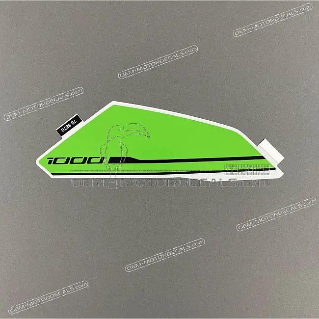 Autocollant graphique de flanc de carénage Kawasaki NINJA ZX-10R côté droit supérieur OEM 560753870