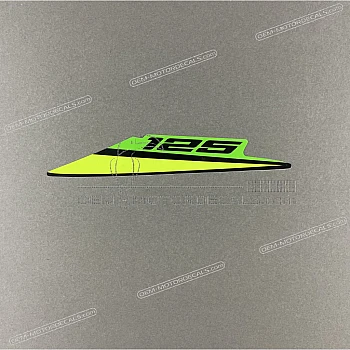 Heckverkleidung Aufkleber, Linke Seite