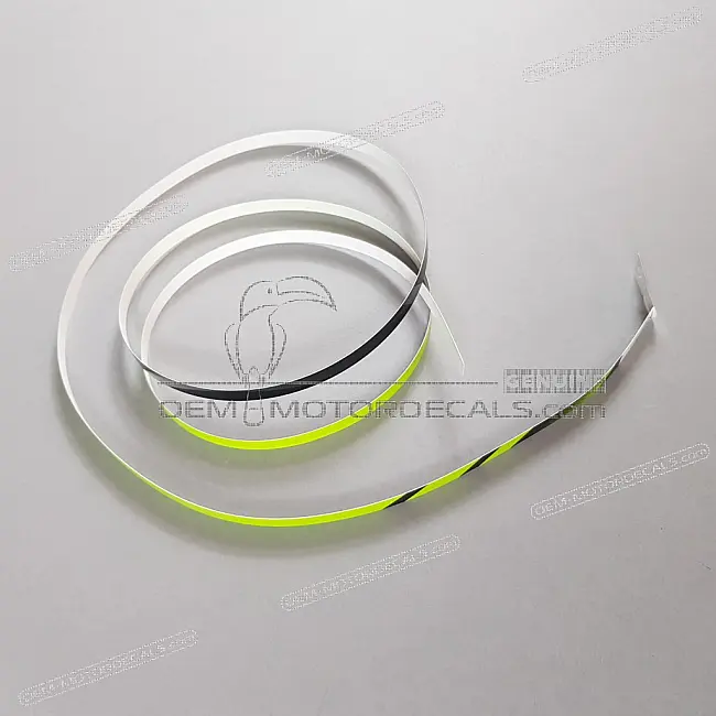 Autocollant de motif de roue Kawasaki Z125 BR125 OEM 560757446 Graphic d'origine pour jante de roue