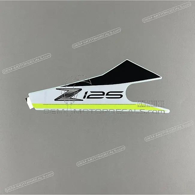 Kawasaki Z125 Oberer Kühlerverkleidungs-Aufkleber Links OEM 560757447