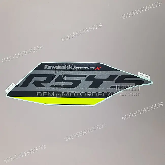 Kawasaki VERSYS-X Naklejka na pokrywę boczną Prawa Strona OEM 560757598