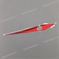 Belly pan decal, left side