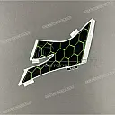 Rear cowl pattern, left side
