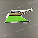 Rear cowl graphic pattern, right side forward