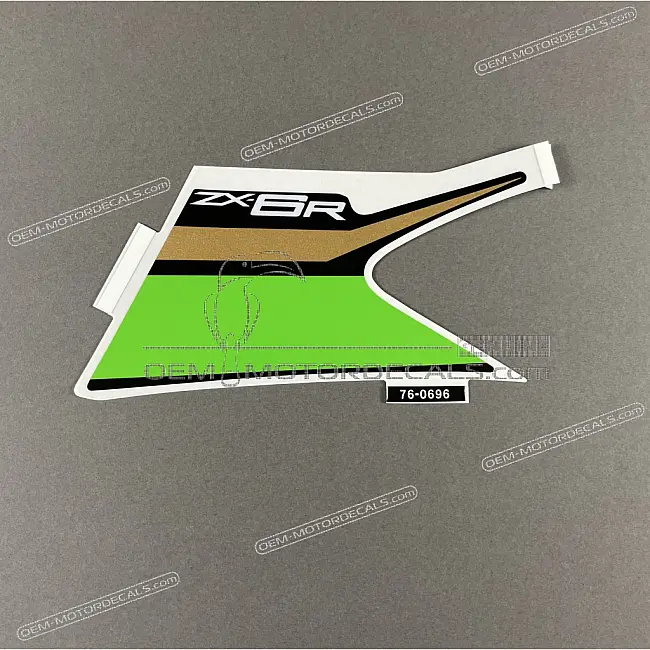 Autocollant Kawasaki Ninja ZX-6R Carénage Arrière Côté Droit Avant OEM 56076-0696