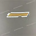 Rear cowl graphic pattern, right side