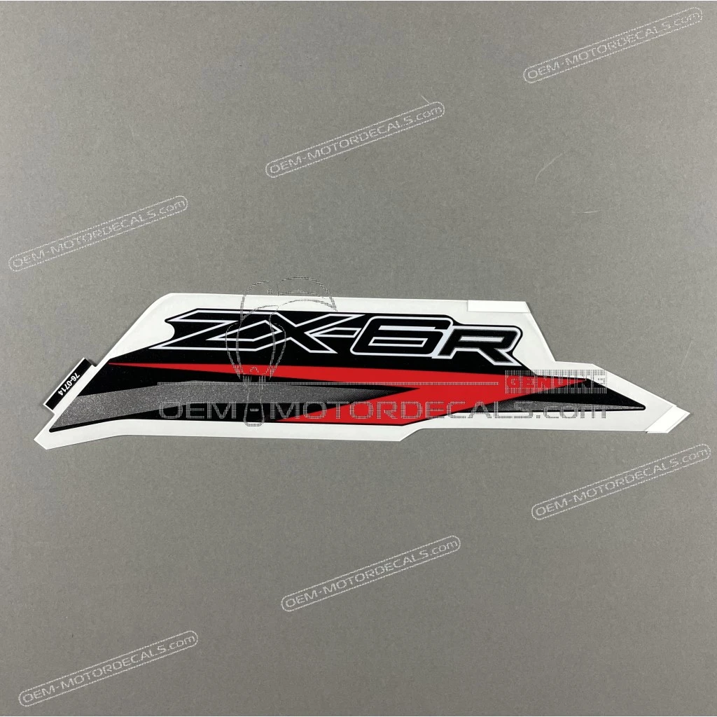 Kawasaki Ninja ZX-6R Side Cowl Graphic Pattern Right Side OEM 56076-0714