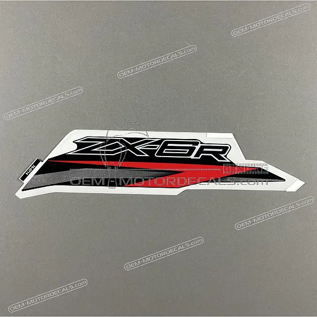 Kawasaki Ninja ZX-6R Side Cowl Graphic Pattern Right Side OEM 56076-0714