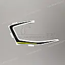 Fuel tank pattern, left side, upper