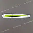 Tanksticker grafisch patroon, rechterzijde