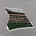 Adesivo carena centrale laterale Ninja 650, lato sinistro