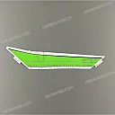 Upper side cowl Ninja graphic, left side