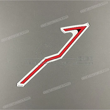 Side cowling decal, left side