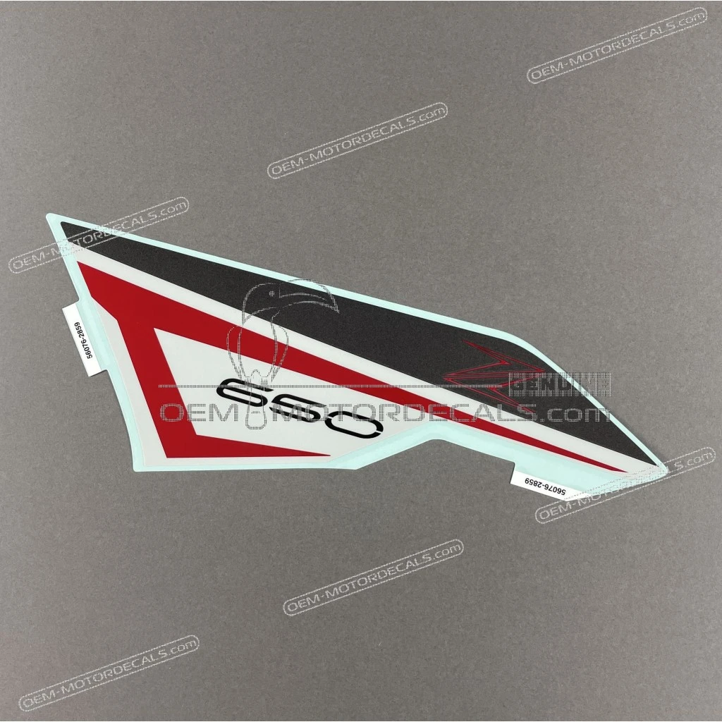 Authentieke Kawasaki Z650 Radiateurkap Z-patroon Linkerkant OEM 560762859 Fabriekssticker