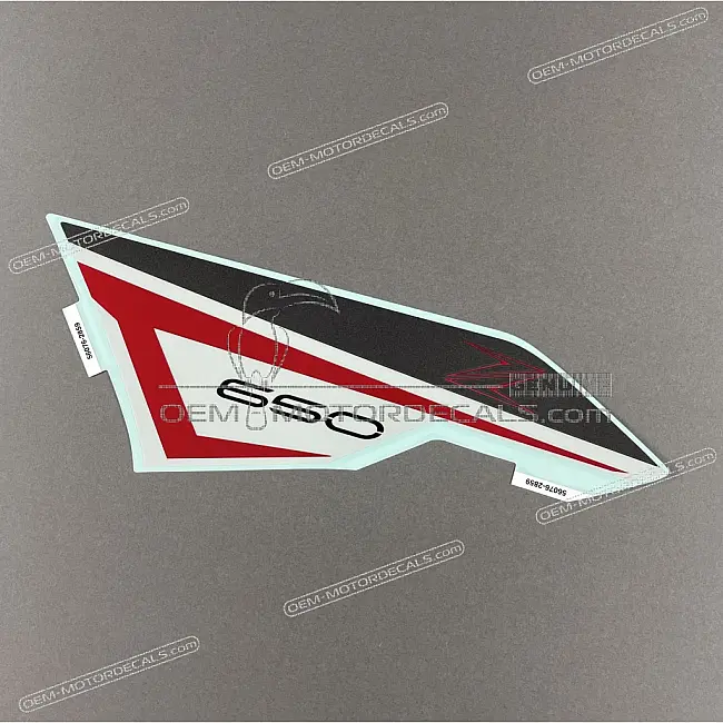 Authentieke Kawasaki Z650 Radiateurkap Z-patroon Linkerkant OEM 560762859 Fabriekssticker