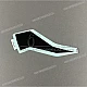 Kawasaki Z650 Décor d'écope gauche arrière OEM 560762860 Graphisme d'usine pour carénage latéral