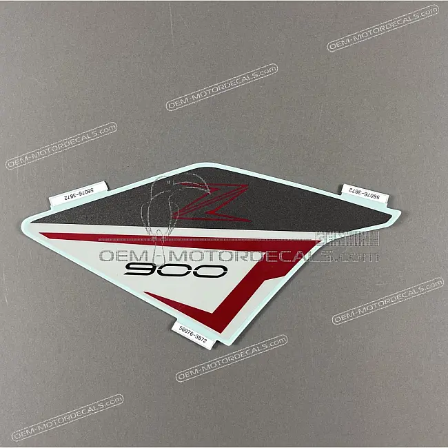 Kawasaki Z900 brandstoftankafdeksticker rechterzijde OEM 560763872