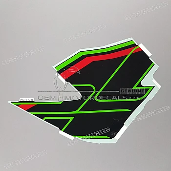 Side cowling decal, left side