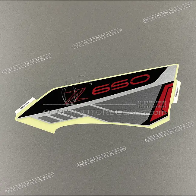 Kawasaki Z650 ER650 Decalcomania convogliatore fianchetto destro grafica ricambio originale OEM 560767514