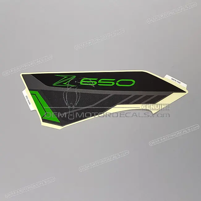 Kawasaki Z650 Kühlerverkleidung Grafik Dekor Links OEM 560767522