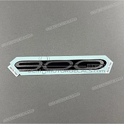 Fuel tank cover pattern decal, left side