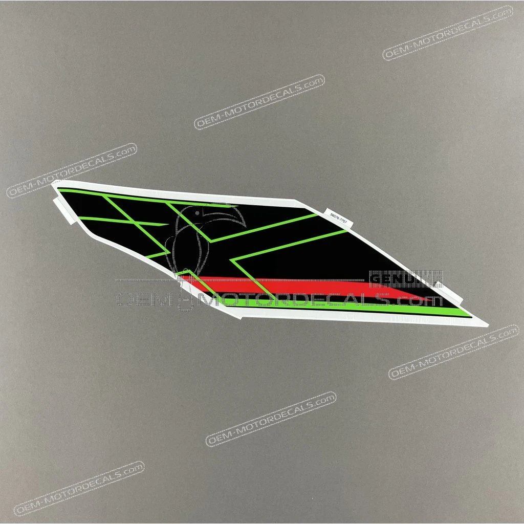 Autocollant Kawasaki Ninja ZX-6R pour flanc de carénage supérieur gauche OEM 560767757