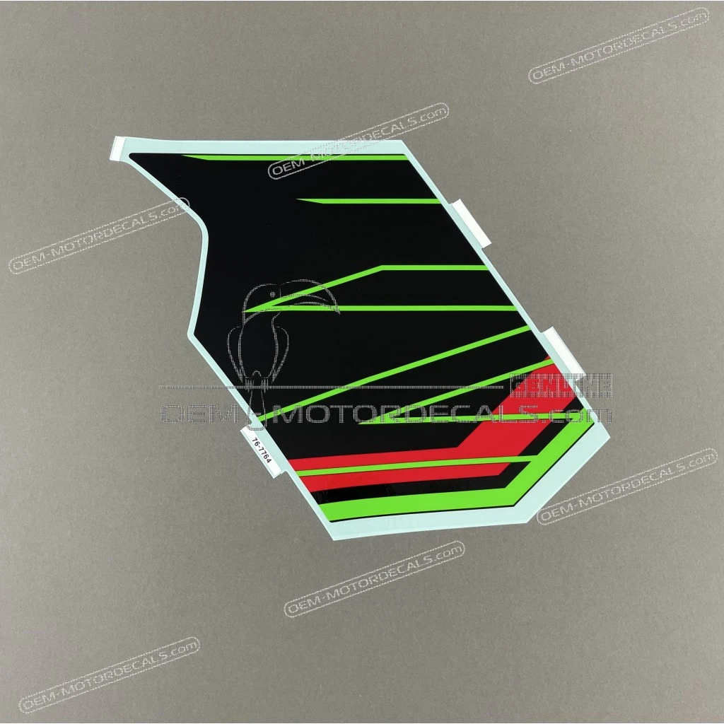 Kawasaki Ninja ZX-6R Autocollant flanc carénage avant gauche OEM 560767764