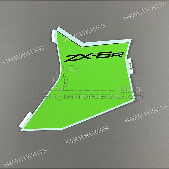 Kawasaki Ninja ZX-6R Side Cowl Pattern Graphic Right Side OEM 56076-7768