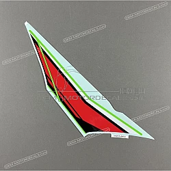 Kanzel / Oberteil Verkleidung Aufkleber, Linke Seite