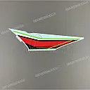 Front cowling decal, right side