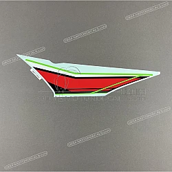 Kanzel / Oberteil Verkleidung Aufkleber, Rechte Seite