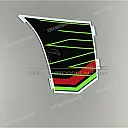 Side cowling decal, left side