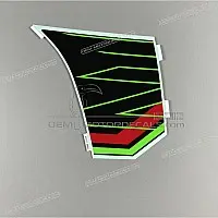 KAWASAKI Side cowling decal, left side 56077-0460