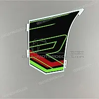 KAWASAKI Side cowling decal, right side 56077-0463