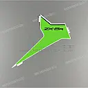 Side cowling decal, right side